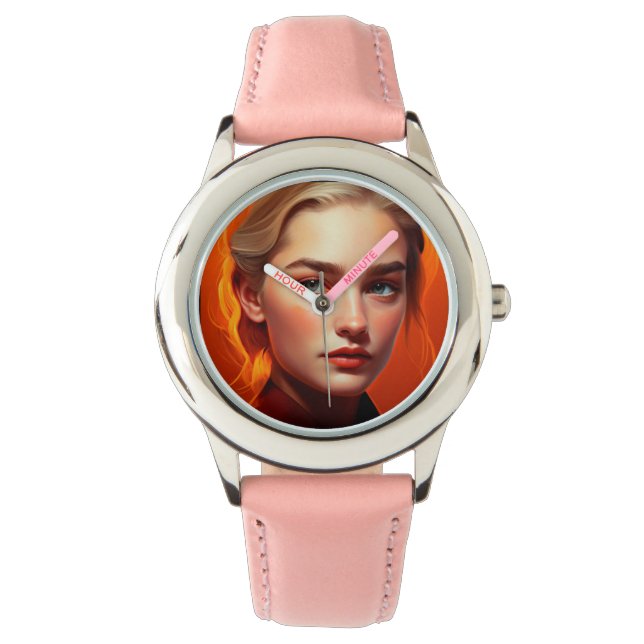 Girl with blue eyes watch (Front)