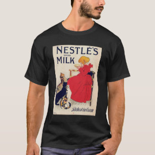 Girl with Cats, Vintage Poster, Alexandre Steinlen T-Shirt