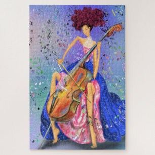 Girl with Cello Puzzle - Fantastic Melody