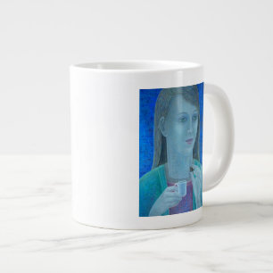 Girl with Chocolate 2011 Large Coffee Mug