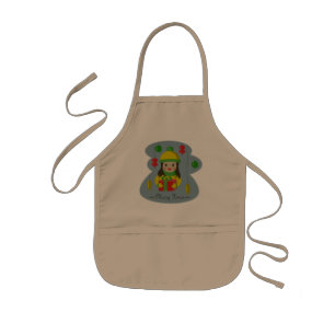 Girl with Christmas gift box Kids Apron