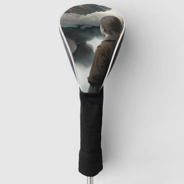 Girl with clouds golf head cover (Front)