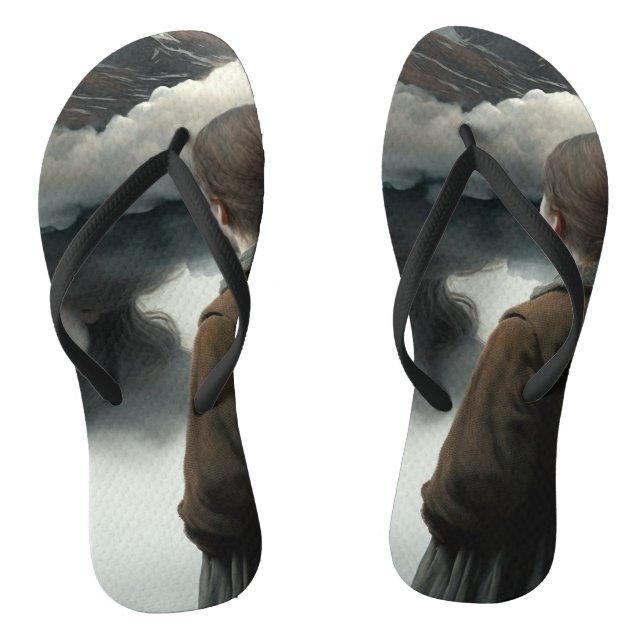 Girl with Clouds Thongs (Footbed)
