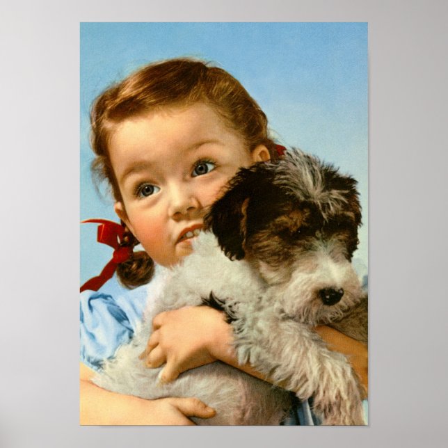 Girl with dog in Germany Poster (Front)