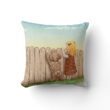 Girl With Dog Paintings / Labradoodle Love