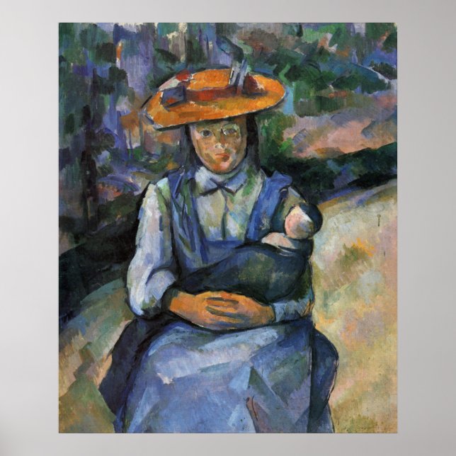 Girl with Doll - Paul Cezanne - c1902 Poster (Front)