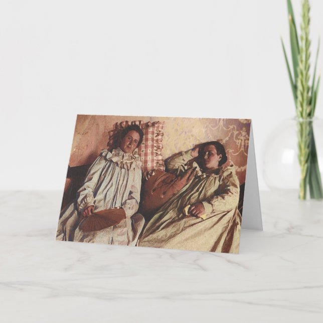 Girl with Fan Card (Front)