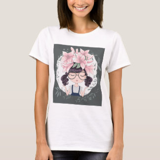 girl with flowers T-Shirt
