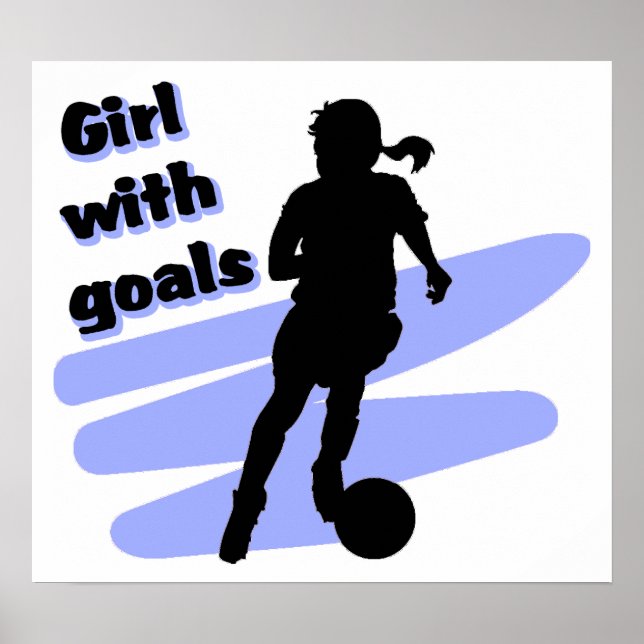 Girl with goals poster (Front)