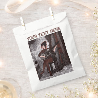Girl with guitar  favour bag