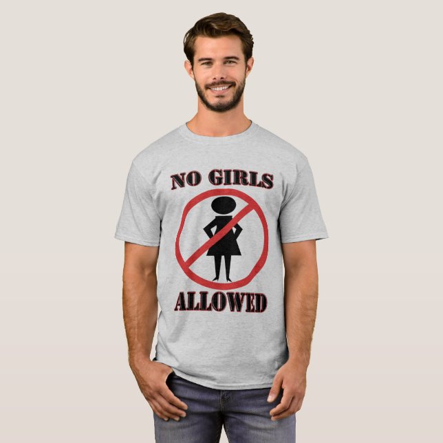 Girl with Hands on Hips Universal No Circle Line T-Shirt (Front Full)