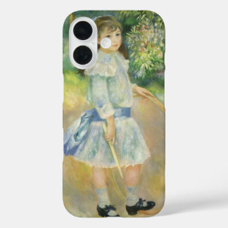 Girl with Hoop by Pierre Renoir, Vintage Fine Art iPhone 16 Case