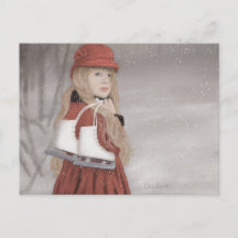 Girl with Ice Skates JW
