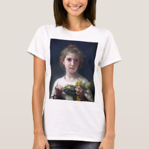 Girl with Mimosa, Bouguereau T-Shirt