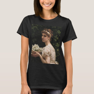 Girl With Pea Blossoms (by Edward Poynter) T-Shirt