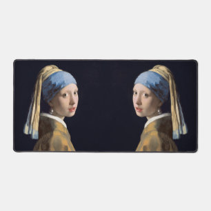 Girl with pearl earring 1665  desk mat