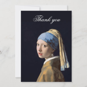 Girl with pearl earring 1665 thank you card