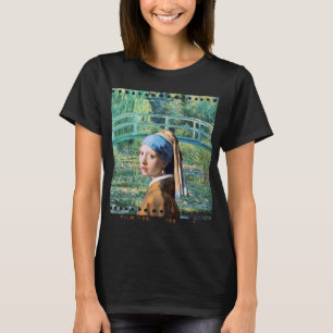 Girl with Pearl Earring, Water Lily Pond T-Shirt