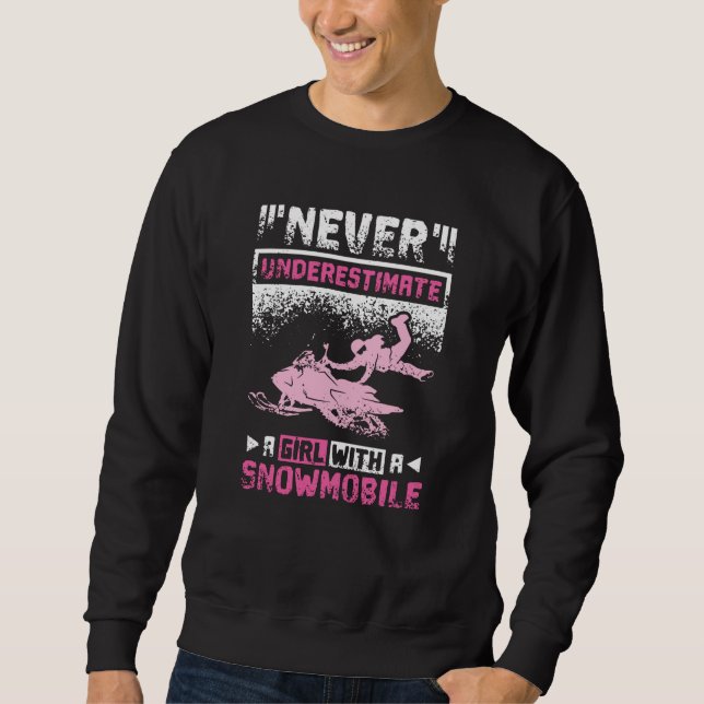 Girl with snowmobile sweatshirt (Front)