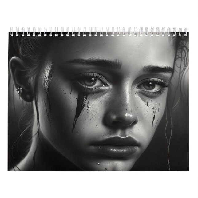 Girl with tears calendar (Cover)