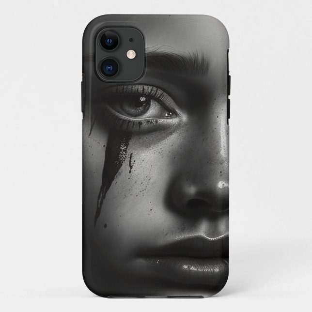Girl with tears Case-Mate iPhone case (Back)