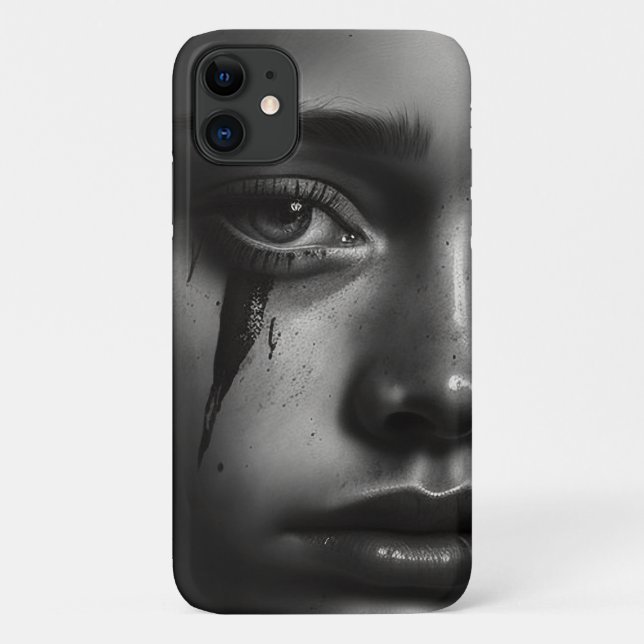 Girl with tears Case-Mate iPhone case (Back)