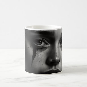 Girl with tears coffee mug
