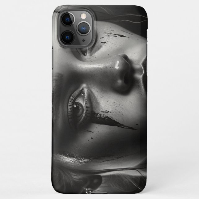 Girl with tears iPhone case (Back)