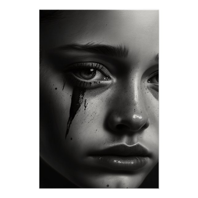 Girl with tears poster (Front)