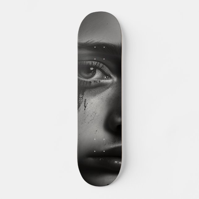 Girl with tears skateboard (Front)