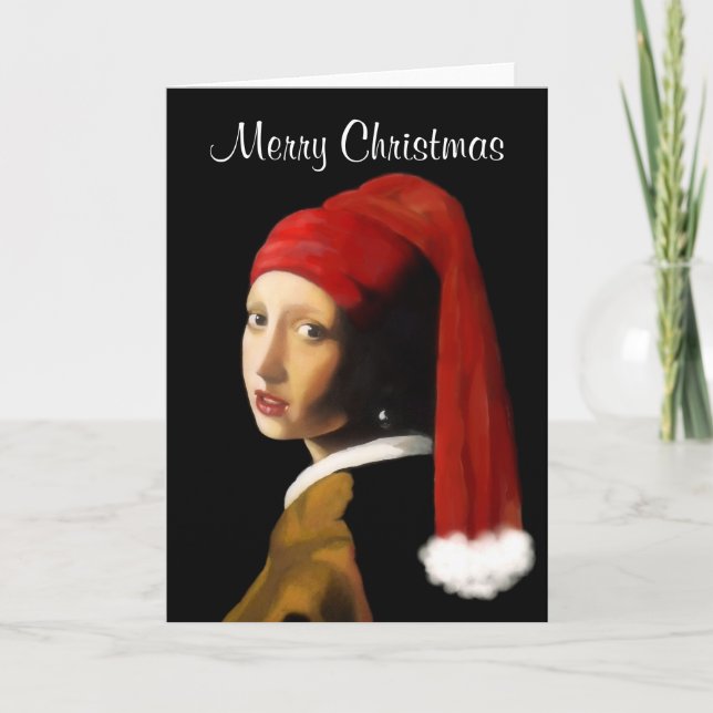 Girl with the Pearl Earring Christmas Card (Front)