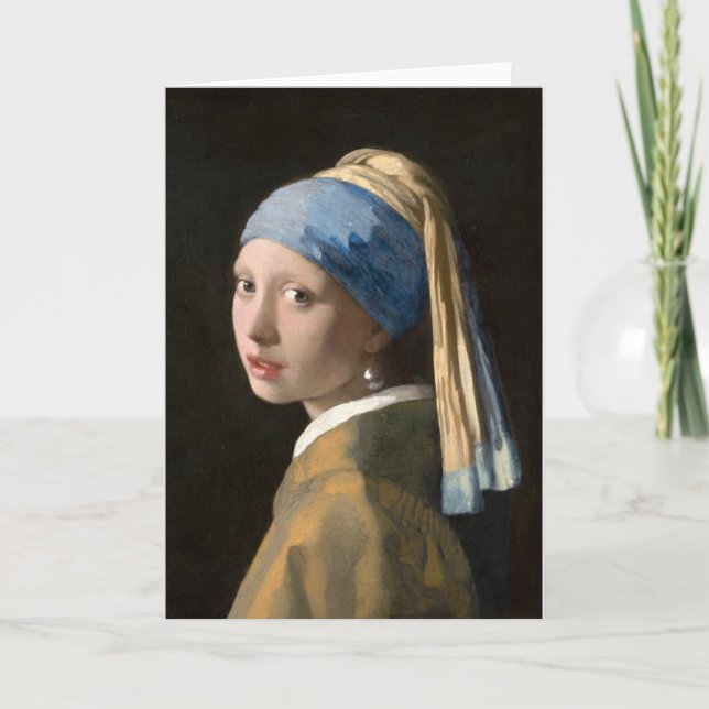 Girl with the pearl earring - Johannes Vermeer Card (Front)