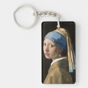 Girl with the pearl earring - Johannes Vermeer Key Ring