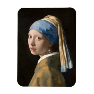 Girl with the pearl earring - Johannes Vermeer Magnet