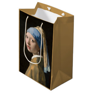 Girl with the pearl earring - Johannes Vermeer Medium Gift Bag