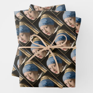 Girl with the pearl earring - Johannes Vermeer Wrapping Paper Sheet