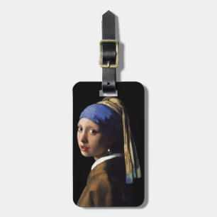 girl with the pearl earring luggage tag