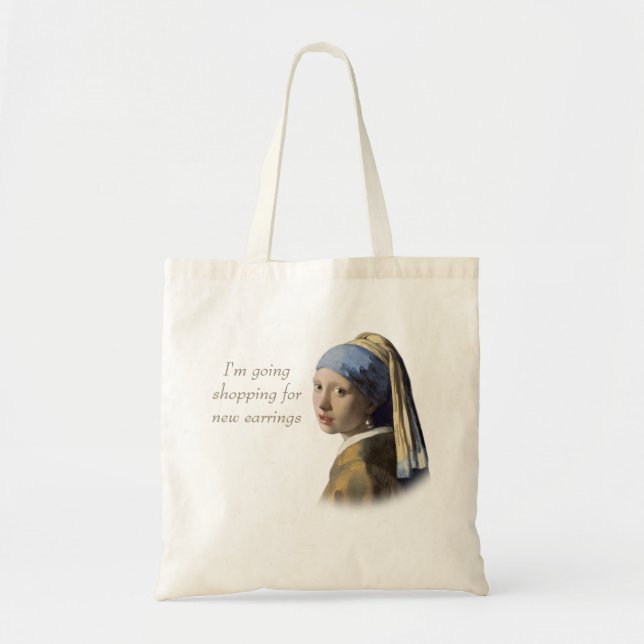 Girl with the Pearl Earring Tote Bag (Front)