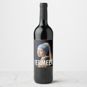 Girl with the Pearl Earring Vermeer Wine Label