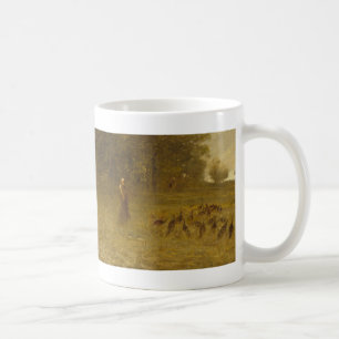 Girl with Turkeys Coffee Mug
