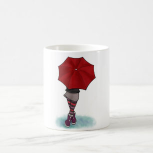 girl with umbrella cup