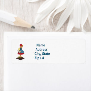 Girl with Wooden Shoes Address Labels