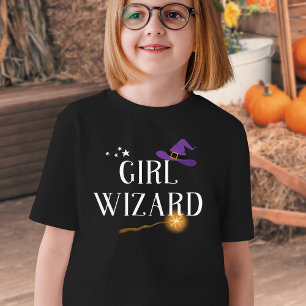 Girl Wizard - Family Matching Halloween  T-Shirt