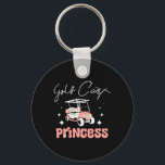 Girl Women Golf Cart Princess  Key Ring<br><div class="desc">Girl Women Golf Cart Princess</div>