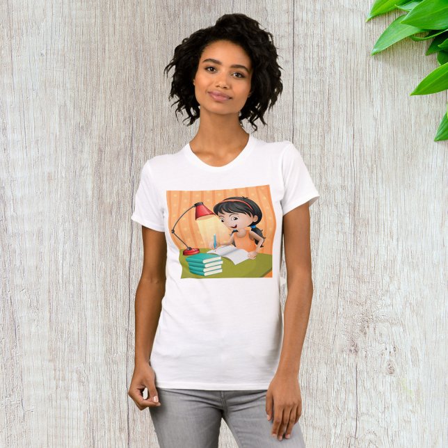 Girl Working At A Desk T-Shirt (Creator Uploaded)
