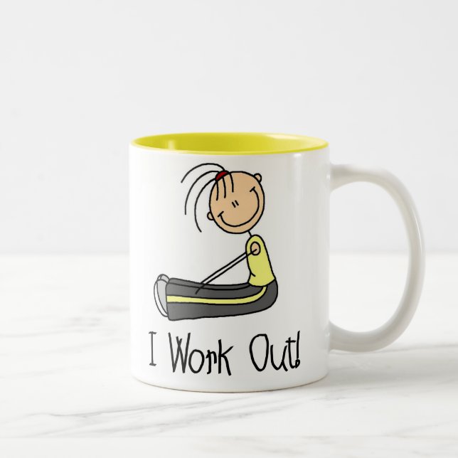 Girl Working Out Mug (Right)