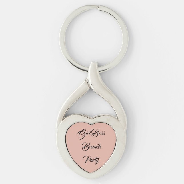 GirlBoss Brunch Party Key Ring (Front)