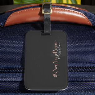 Girlboss Empowerment Gift - Personalised Name Luggage Tag