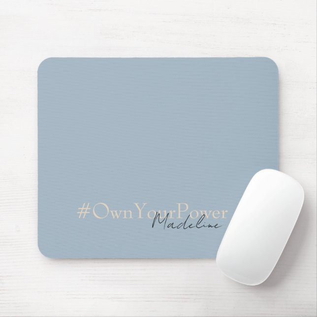 Girlboss Empowerment Gift - Personalised Name  -  Mouse Pad (With Mouse)