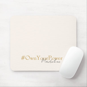 Girlboss Empowerment Gift - Personalised Name - Mouse Pad